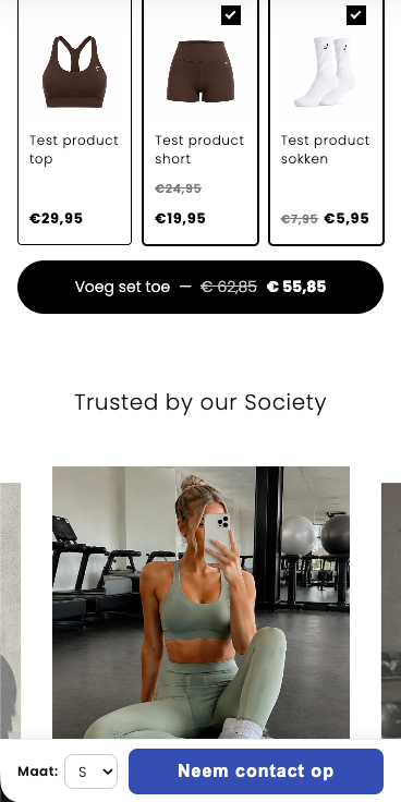Conversie-gerichte productpagina